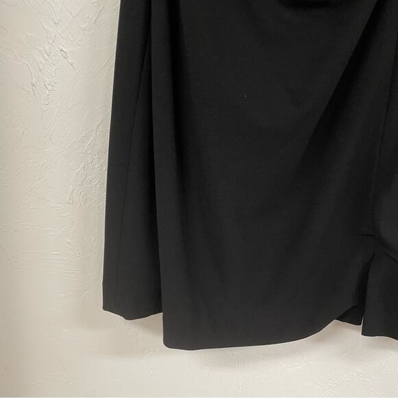 Kay Unger Black Cap Sleeve Womens Mini Sheath Dress 12 Dark Academia Preppy - Picture 5 of 9